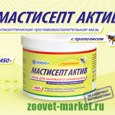 Мастисепт Актив с прополисом , банка 450 гр