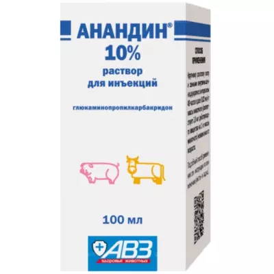 Анандин 10%, раствор для инъекций, 100 мл